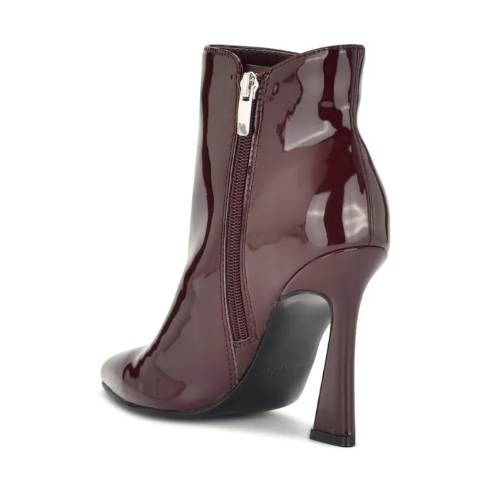 Torrie Dress Booties Wine Patent Women Nine West Boots and Booties