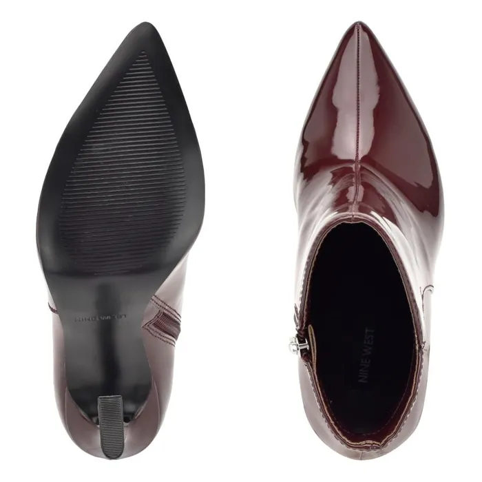 Torrie Dress Booties Wine Patent Women Nine West Boots and Booties