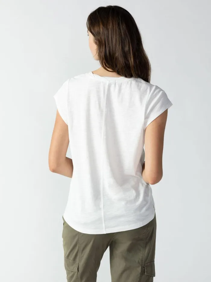 Traveler Twist Tee White Women Sanctuary Clothing Tees and Tops