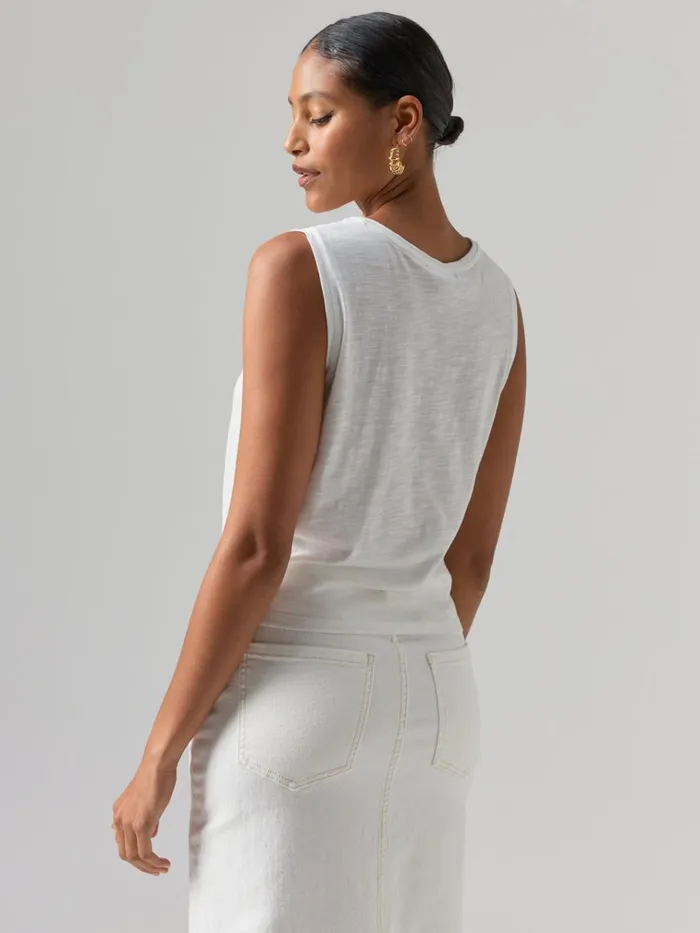 Twisted Tank White Women Sanctuary Clothing Tees and Tops