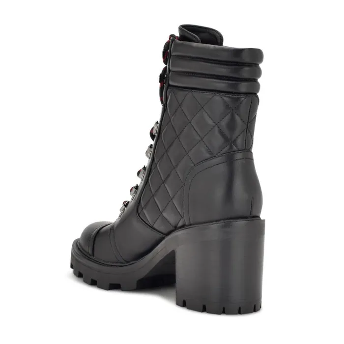 Unite Lug Sole Booties Black Women Nine West Boots and Booties