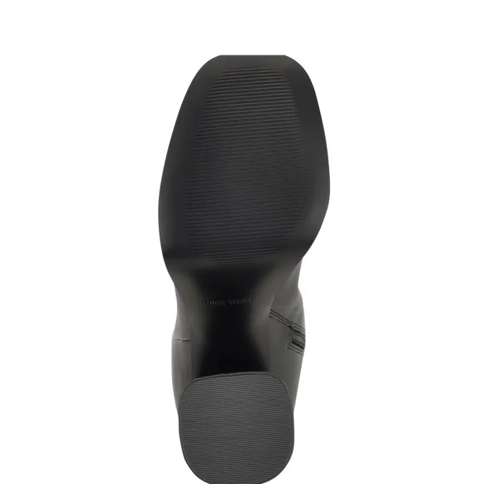 Vadda Platform Boots Black Women Nine West Boots and Booties