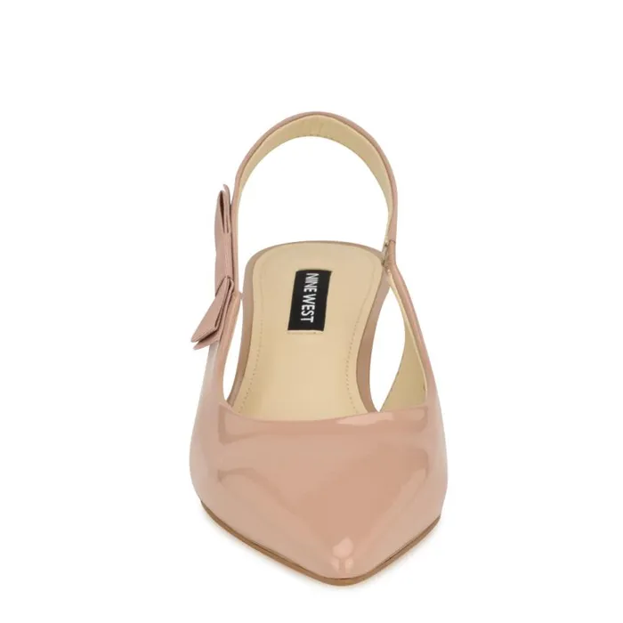 Viki Pointy Toe Slingbacks Natural Women Nine West Heels