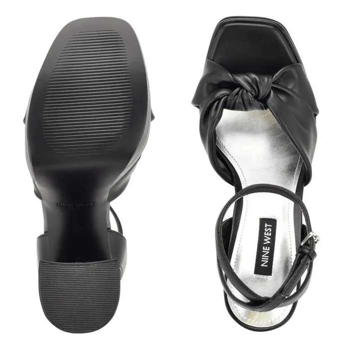 Vivid Platform Sandals Black Women Nine West Sandals