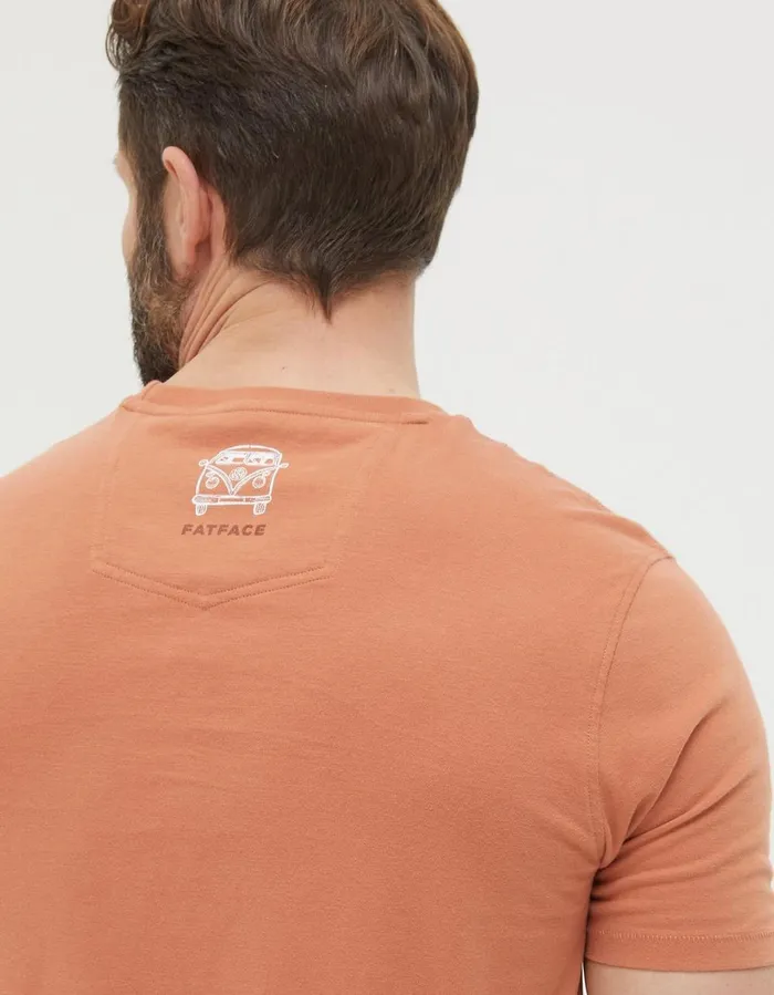VW Explore More TShirt Dusky Orange Men FatFace TShirts