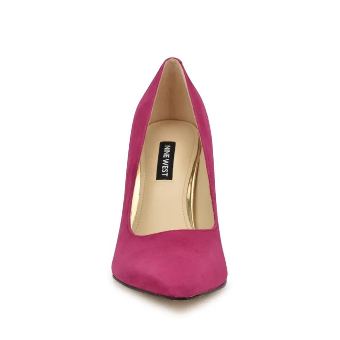 Vylot Pointy Toe Pumps Pink Suede Women Nine West Heels