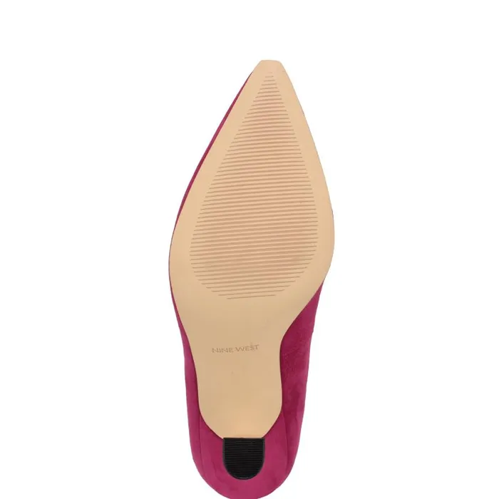 Vylot Pointy Toe Pumps Pink Suede Women Nine West Heels