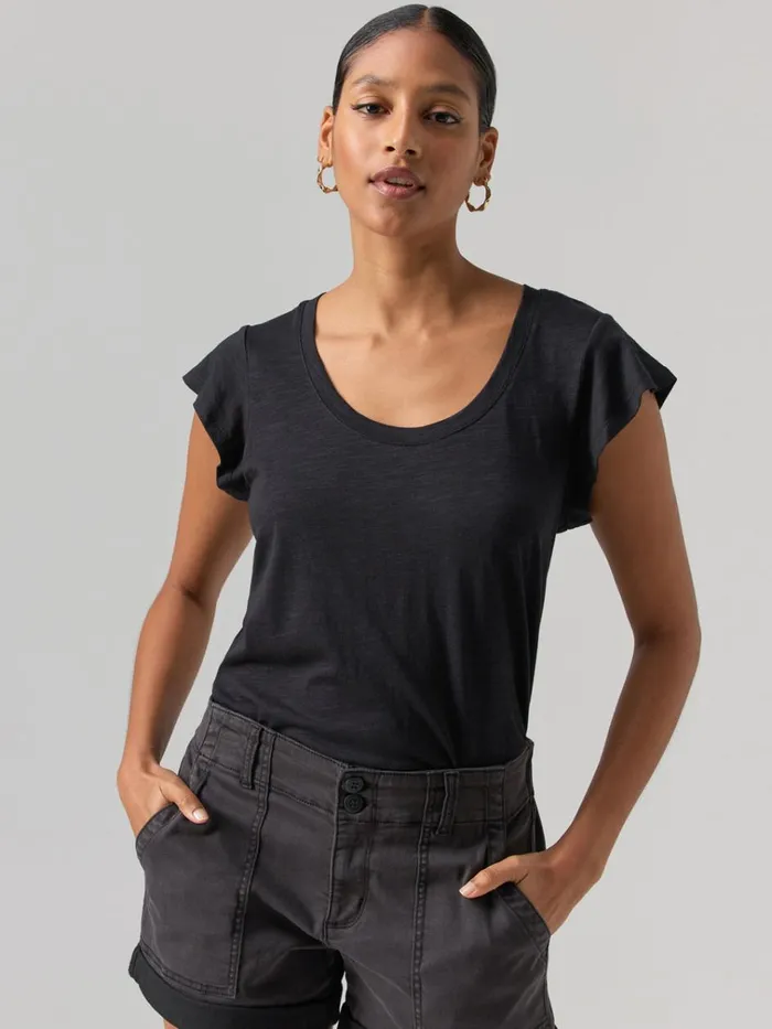 West Side Tee Black Women Sanctuary Clothing Tees and Tops