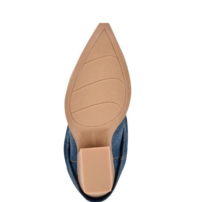 Wilton Western Boots Dark Blue Women Nine West Boots and Booties
