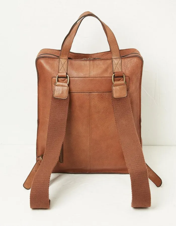 Windsor Leather Rucksack Chestnut Brown Men FatFace Bags and Wallets