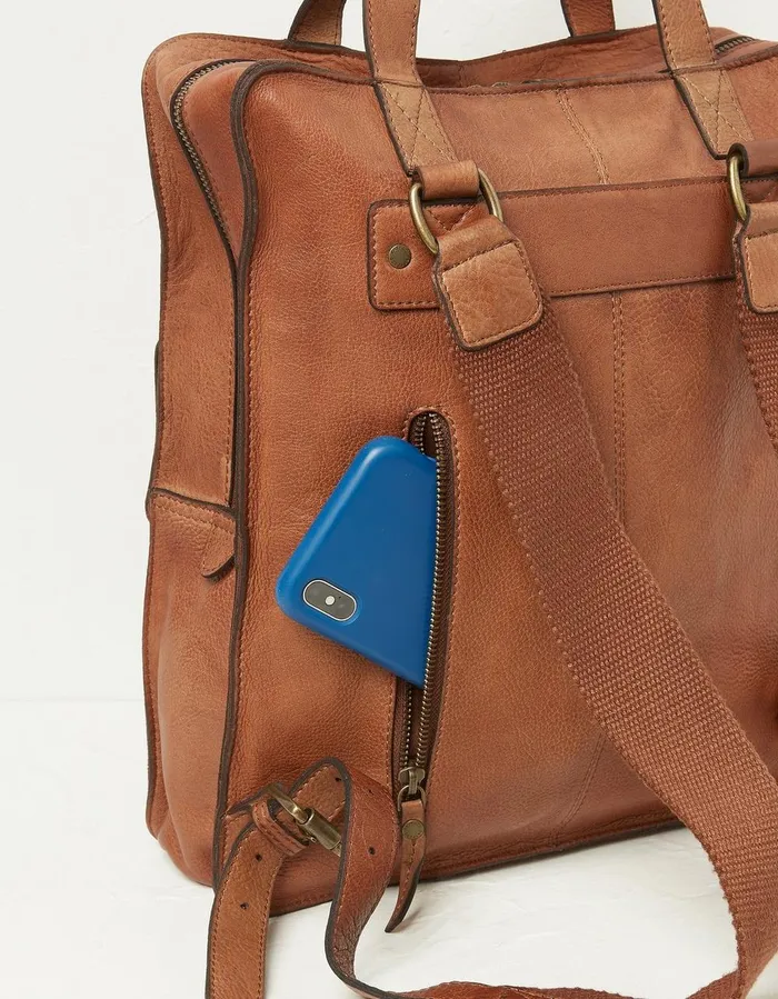 Windsor Leather Rucksack Chestnut Brown Men FatFace Bags and Wallets