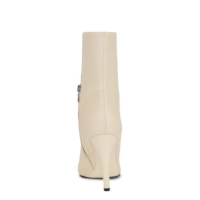 Winner Cap Toe Heeled Booties Ivory Women Nine West Heels