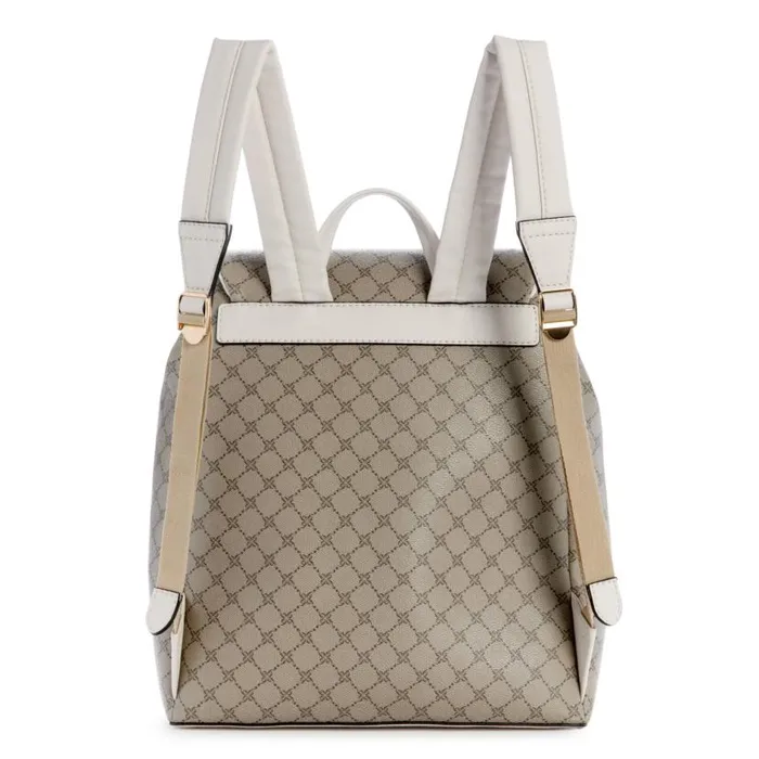 Winsland Flap Backpack Beige Logomilk WomenMen Nine West Totes and Backpacks Winsland Flap Backpack Beige Logomilk WomenMen Nine West Totes and Backpacks