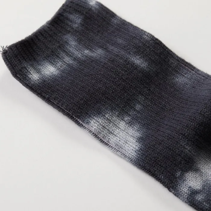 Women Accessories MONROW Organic Tie Dye Socks Faded Black