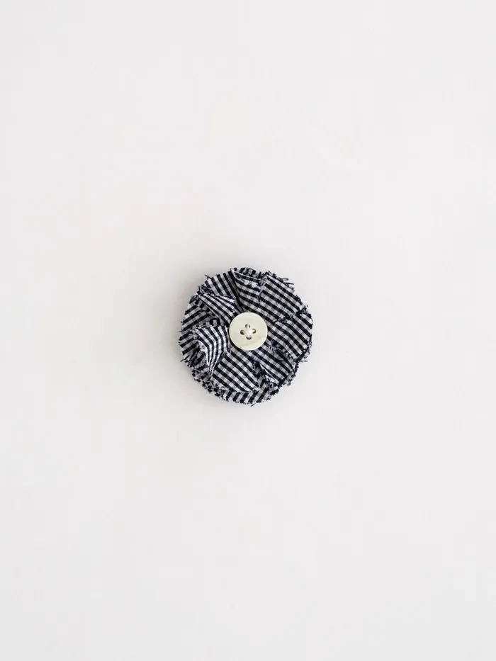Women Alex Mill Accessories Single Rosette Black Gingham Women Alex Mill Accessories Single Rosette Black Gingham