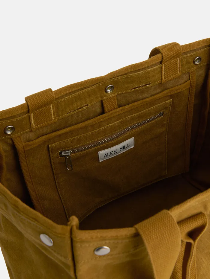 Women Alex Mill Accessories The Perfect Weekday Tote Golden Khaki