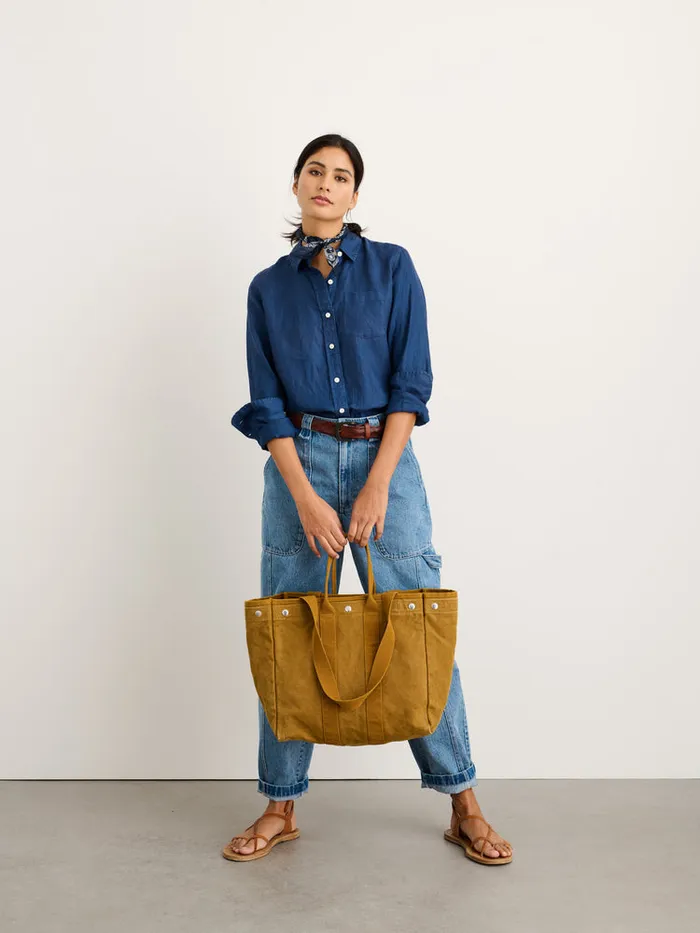 Women Alex Mill Accessories The Perfect Weekday Tote Golden Khaki