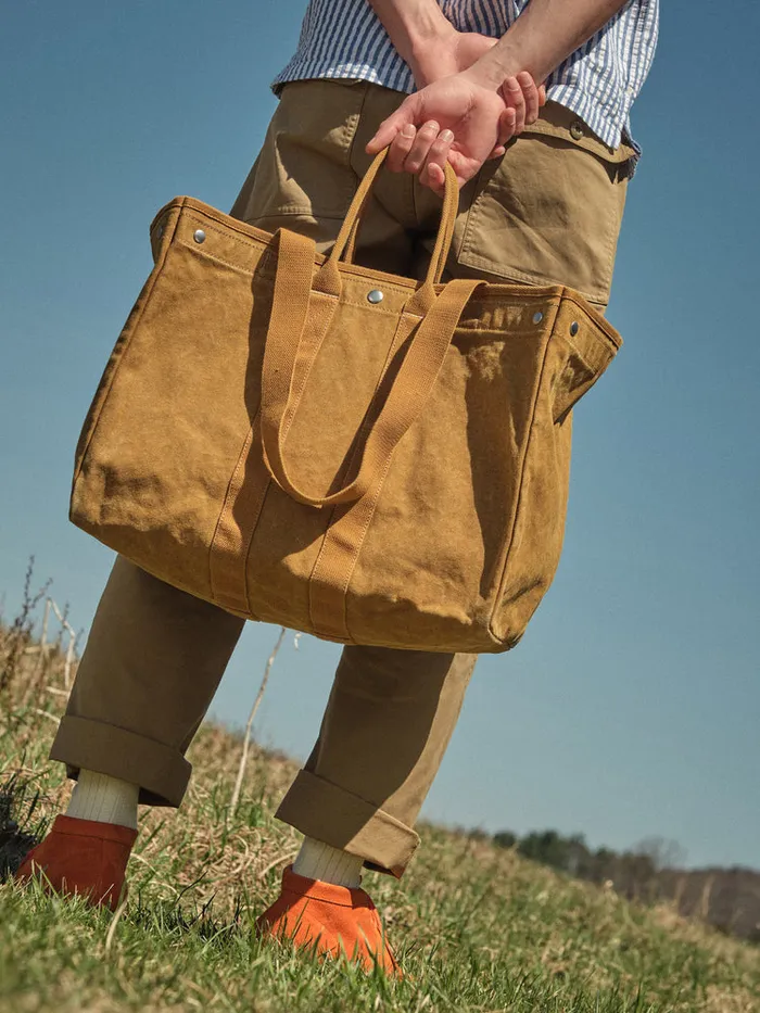 Women Alex Mill Accessories The Perfect Weekend Tote Golden Khaki
