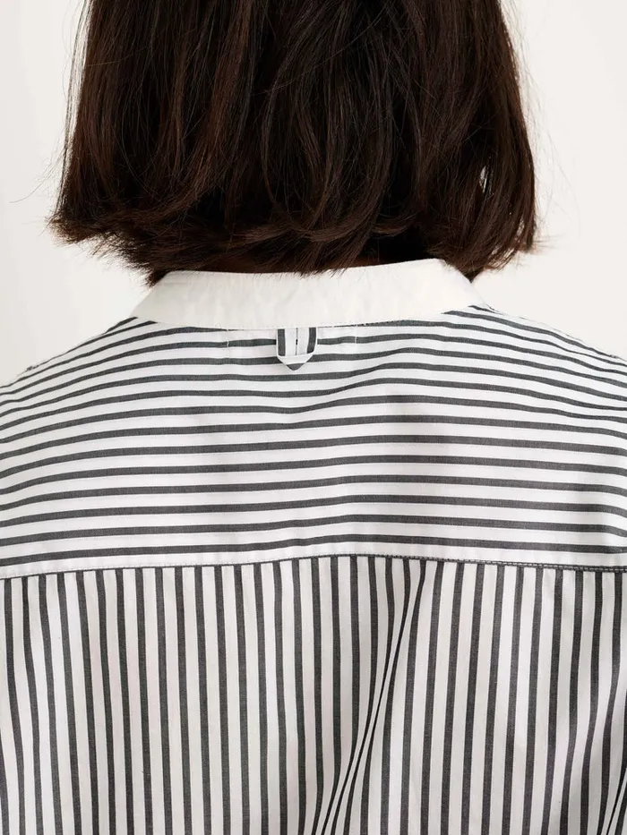 Women Alex Mill Shirts Tops Jo Striped Popover Shirt In Cotton