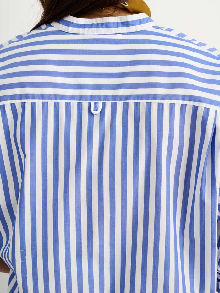 Women Alex Mill Shirts Tops Jo Striped Shirt In Cotton Bluewhite