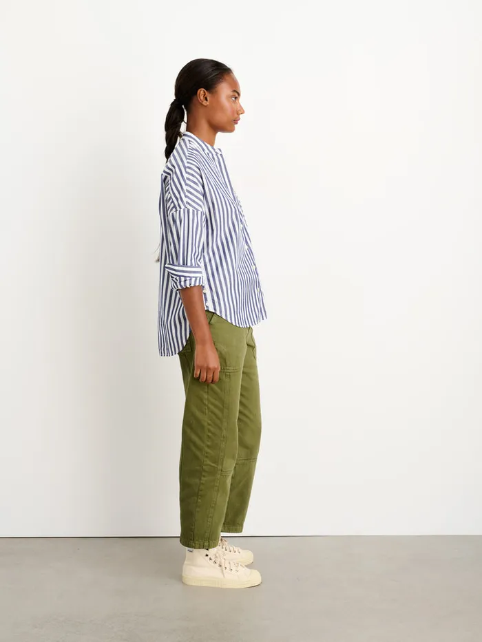 Women Alex Mill Shirts Tops Jo Striped Shirt In Cotton Navywhite
