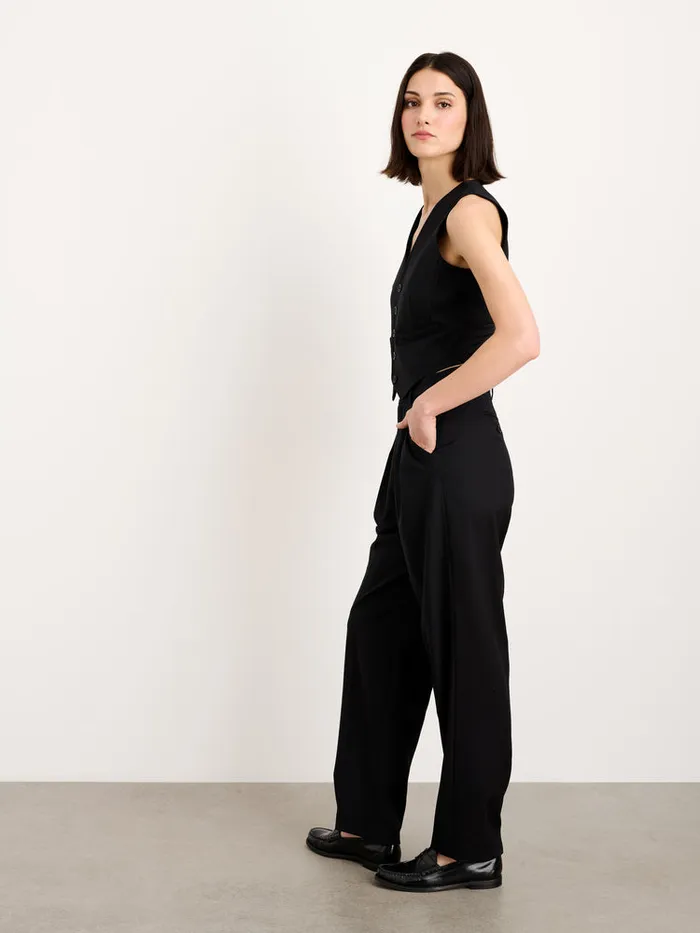 Women Alex Mill Shirts Tops SuitIsh Vest In Italian Wool Gabardine