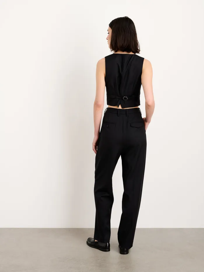 Women Alex Mill Shirts Tops SuitIsh Vest In Italian Wool Gabardine
