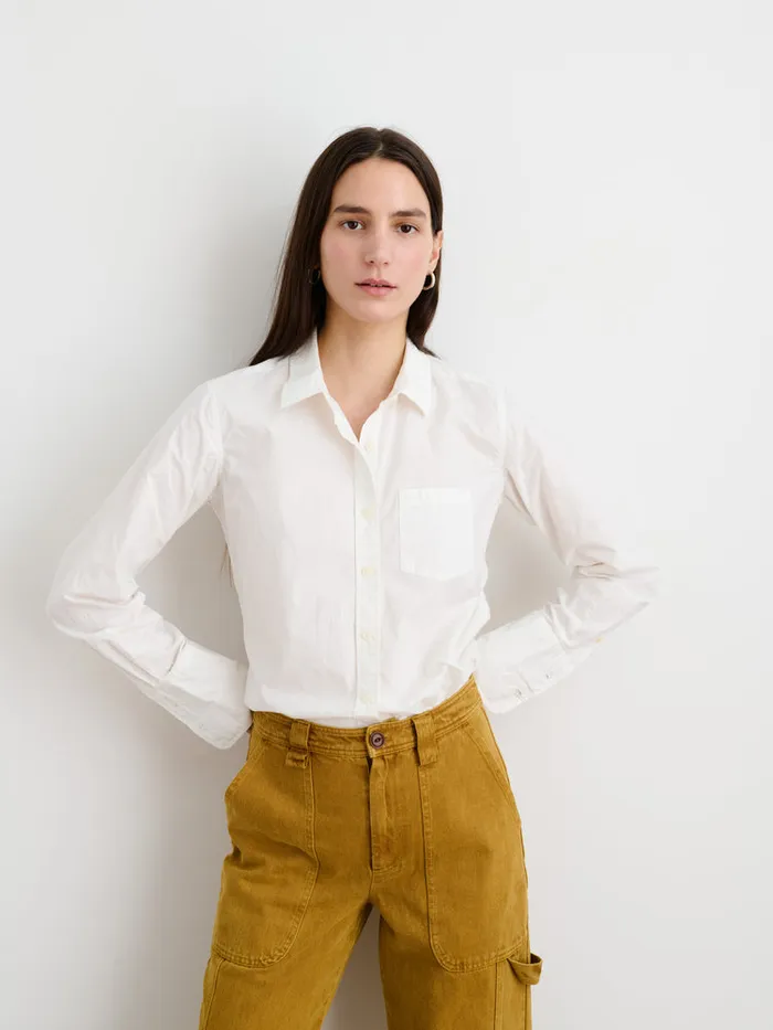 Women Alex Mill Shirts Tops Wyatt Shirt In Solid White