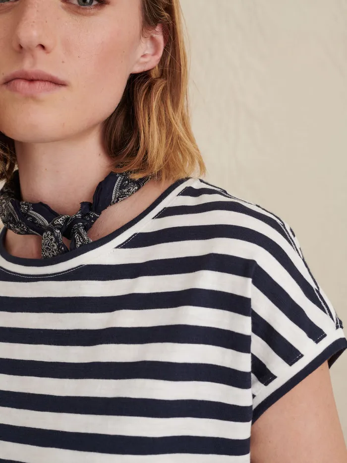 Women Alex Mill Tees Tanks Dave Tee In Stripe Whitenavy Women Alex Mill Tees Tanks Dave Tee In Stripe Whitenavy