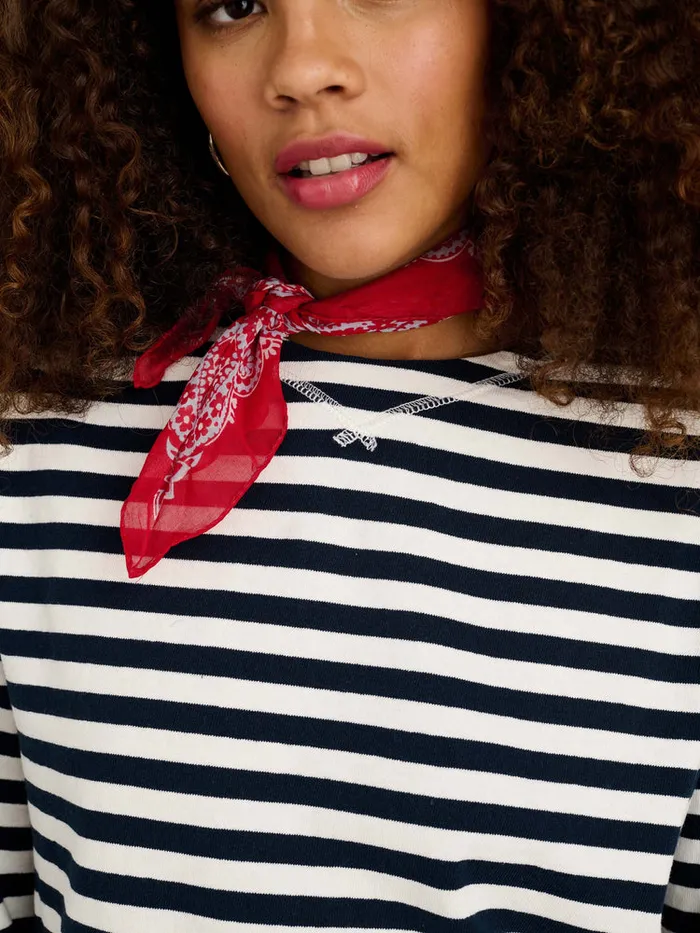 Women Alex Mill Tees Tanks Lakeside Striped Tee Whitenavy Bold Stripe