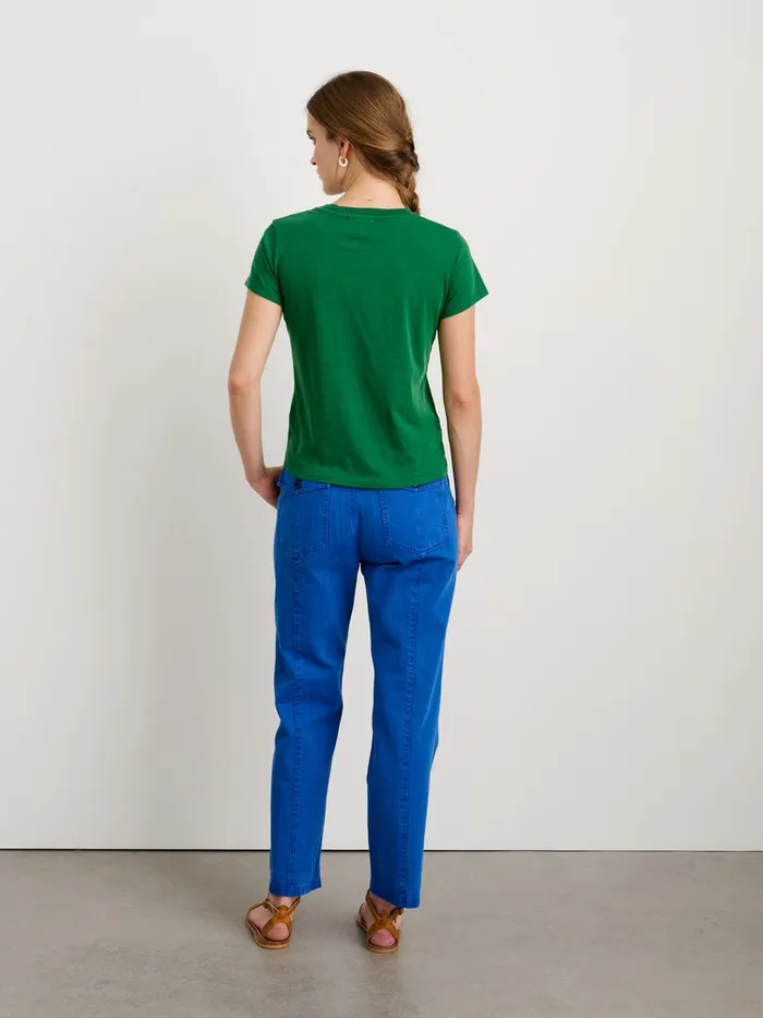 Women Alex Mill Tees Tanks Prospect Tee In 40039S Jersey Forest Green