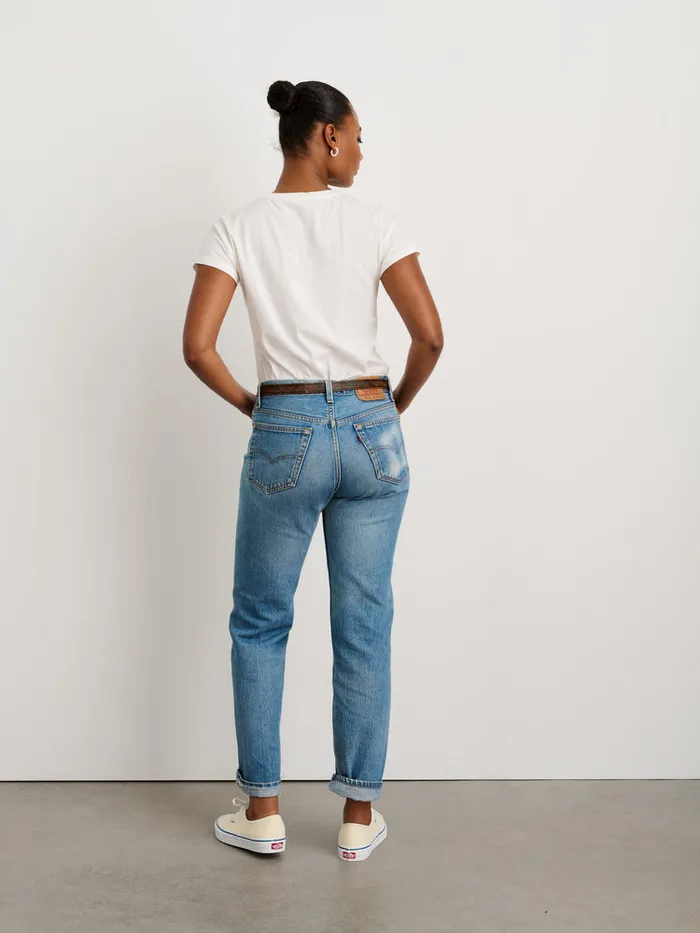 Women Alex Mill Tees Tanks Prospect Tee In 40039S Jersey White