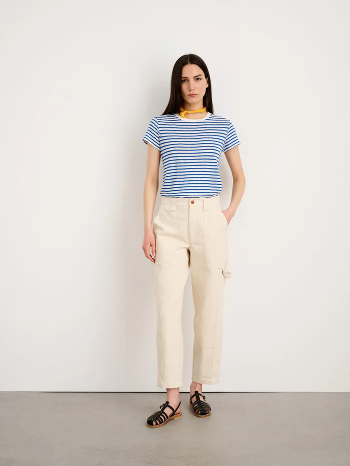 Women Alex Mill Tees Tanks Prospect Tee In Stripe Bluewhite
