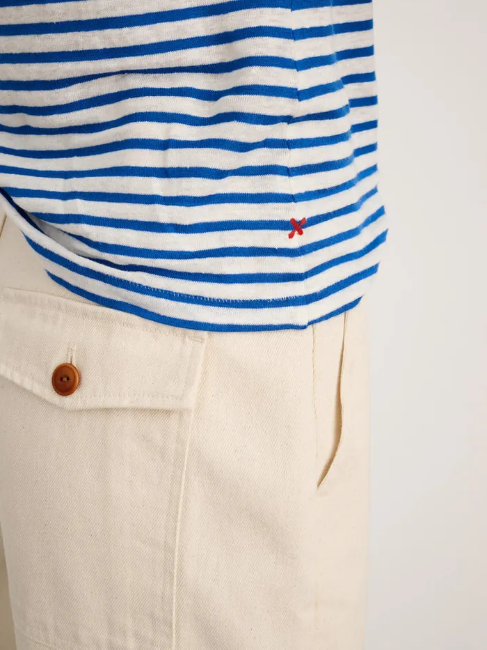 Women Alex Mill Tees Tanks Prospect Tee In Stripe Bluewhite