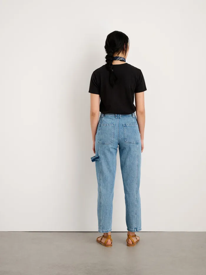 Women Alex Mill Tees Tanks Scout Crewneck Tee In Vintage Wash Black