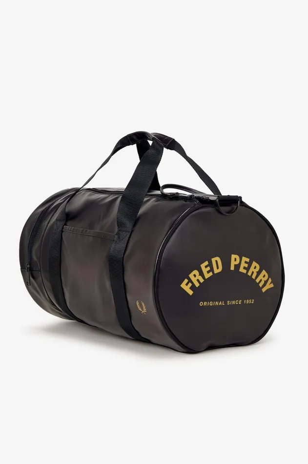 Women Bags Fred Perry Tonal Barrel Bag Blackgold