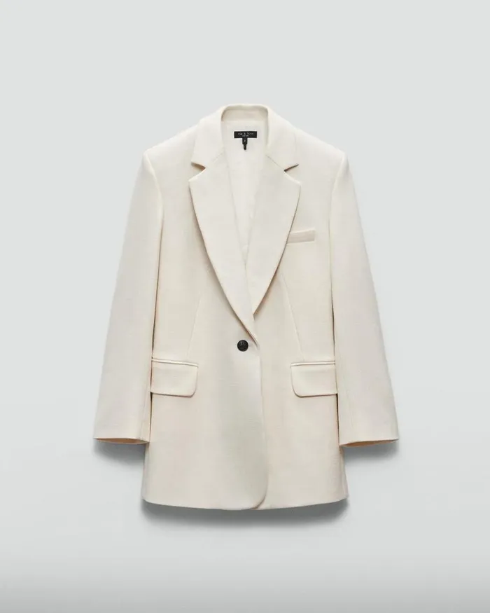 Women Blazers 038 Vests Rag 038 Bone Suzanne Viscose Blazer Ivory