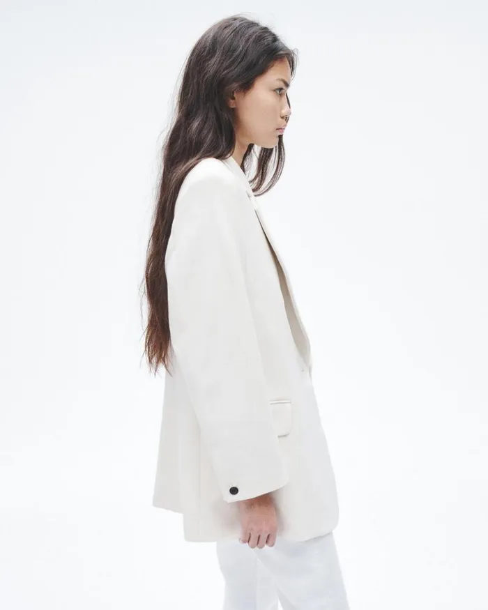 Women Blazers 038 Vests Rag 038 Bone Suzanne Viscose Blazer Ivory