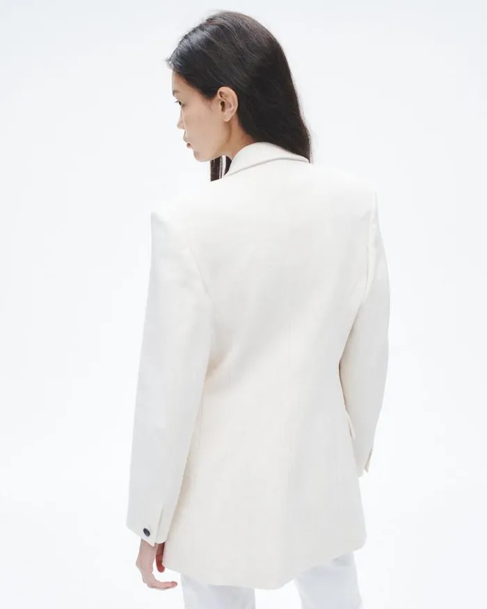 Women Blazers 038 Vests Rag 038 Bone Suzanne Viscose Blazer Ivory