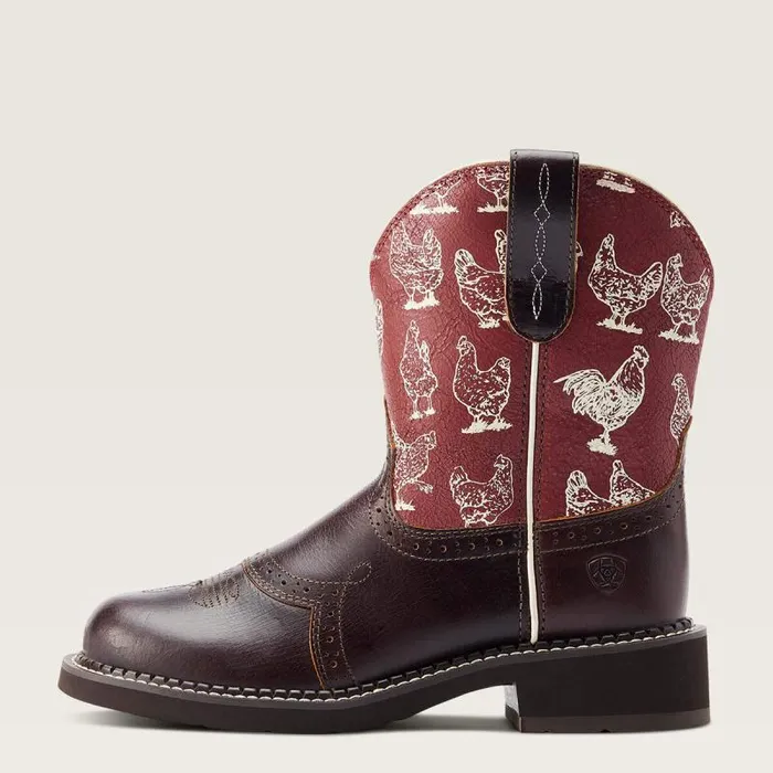 Women Booties Ariat Fatbaby Heritage Farrah Western Boot Chocolate Chip Women Booties Ariat Fatbaby Heritage Farrah Western Boot Chocolate Chip