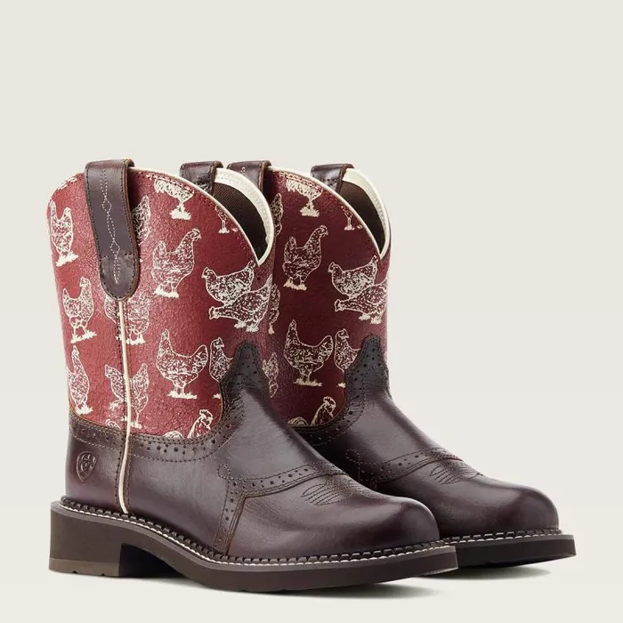 Women Booties Ariat Fatbaby Heritage Farrah Western Boot Chocolate Chip Women Booties Ariat Fatbaby Heritage Farrah Western Boot Chocolate Chip