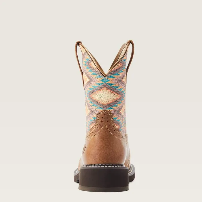 Women Booties Ariat Fatbaby Heritage Farrah Western Boot Coastal Tan Blanket Print Women Booties Ariat Fatbaby Heritage Farrah Western Boot Coastal Tan Blanket Print
