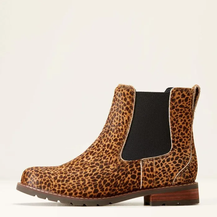 Women Booties Ariat Wexford Chelsea Boot Cheetah Hair On Women Booties Ariat Wexford Chelsea Boot Cheetah Hair On