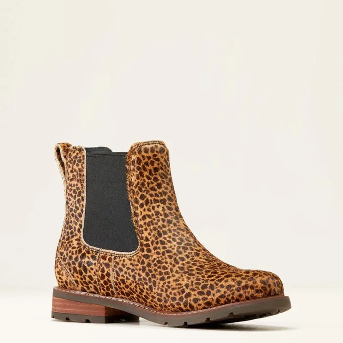 Women Booties Ariat Wexford Chelsea Boot Cheetah Hair On Women Booties Ariat Wexford Chelsea Boot Cheetah Hair On