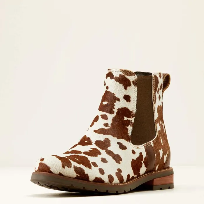 Women Booties Ariat Wexford Chelsea Boot Cow Hair On