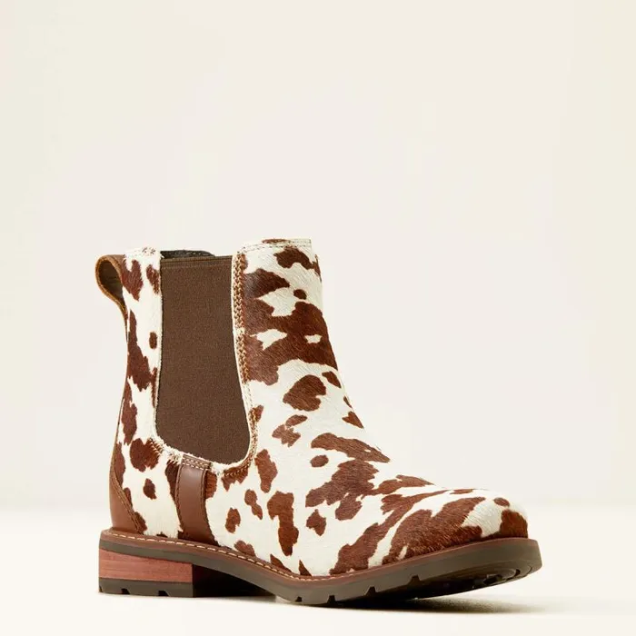 Women Booties Ariat Wexford Chelsea Boot Cow Hair On