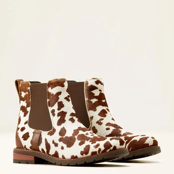 Women Booties Ariat Wexford Chelsea Boot Cow Hair On