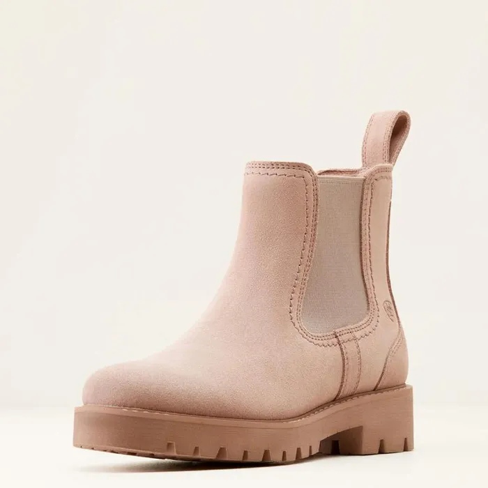 Women Booties Ariat Wexford Lug Chelsea Boot Dusty Rose