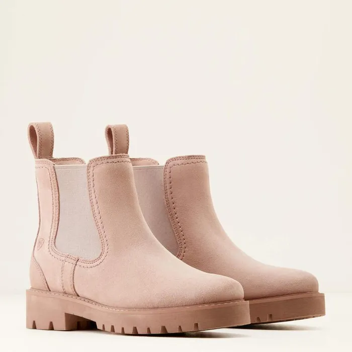 Women Booties Ariat Wexford Lug Chelsea Boot Dusty Rose Women Booties Ariat Wexford Lug Chelsea Boot Dusty Rose