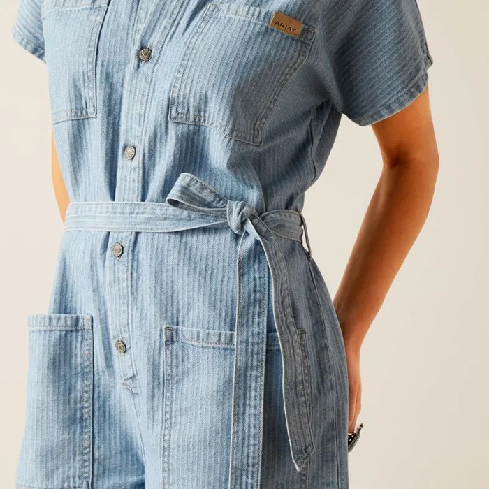 Women Denim Ariat Herringbone Romper Virginia Women Denim Ariat Herringbone Romper Virginia